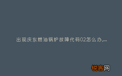 出现庆东燃油锅炉故障代码02怎么办,故障原因说明与3种解决方法