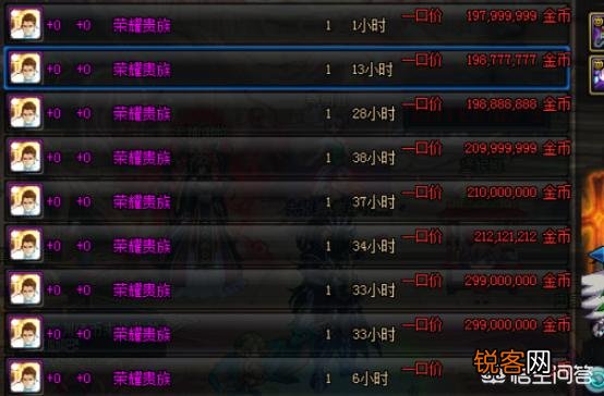 《dnf》里曾经有过哪些令人神往的天价装备？