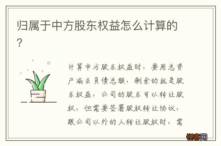 归属于中方股东权益怎么计算的？