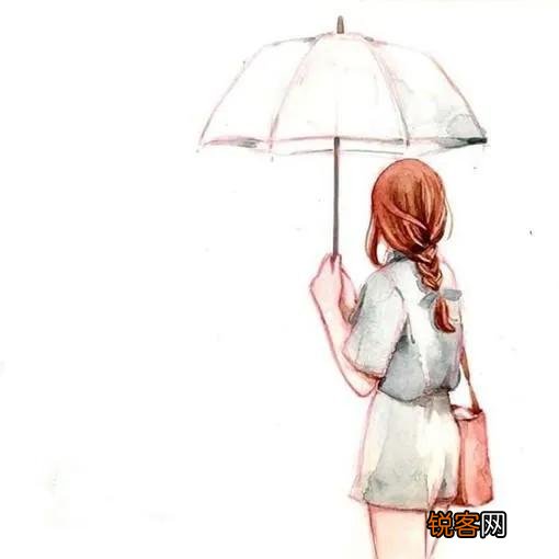 2022最火背景图片唯美 唯美女生手绘背影壁纸