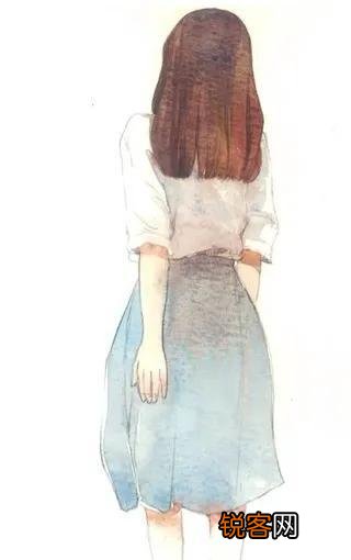 2022最火背景图片唯美 唯美女生手绘背影壁纸