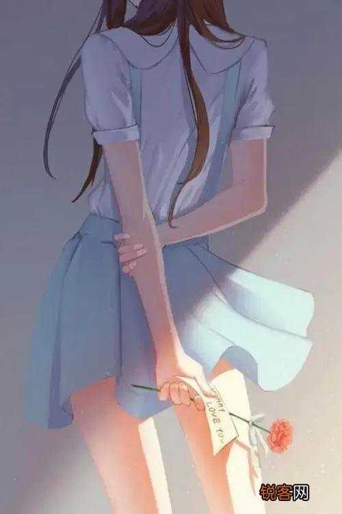 2022最火背景图片唯美 唯美女生手绘背影壁纸