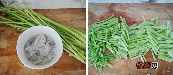 墨鱼仔炒香芹