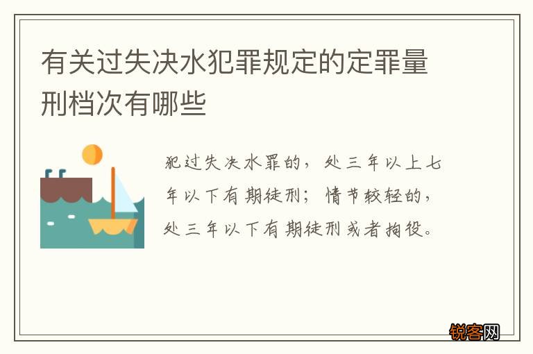 有关过失决水犯罪规定的定罪量刑档次有哪些