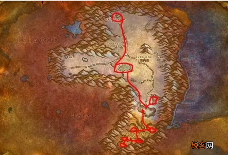 魔兽世界怀旧服秘银矿哪里最多 采矿1-300速成矿石分布图
