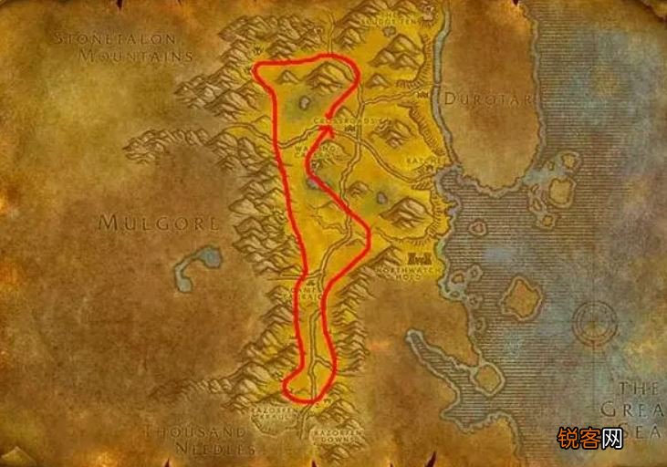 魔兽世界怀旧服秘银矿哪里最多 采矿1-300速成矿石分布图
