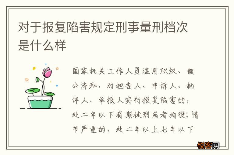 对于报复陷害规定刑事量刑档次是什么样