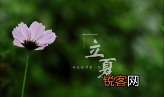 立夏简介 立夏简单介绍