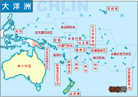 七大洲分别指哪七个 七大洲面积最小的是什么洲