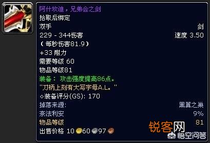 你认为WOW中最著名的物品有哪些？有何依据？