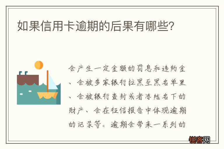 如果信用卡逾期的后果有哪些？