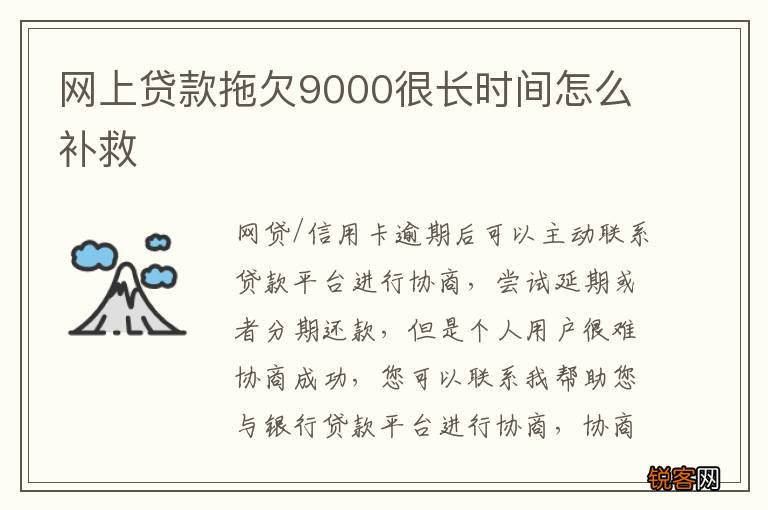 网上贷款拖欠9000很长时间怎么补救