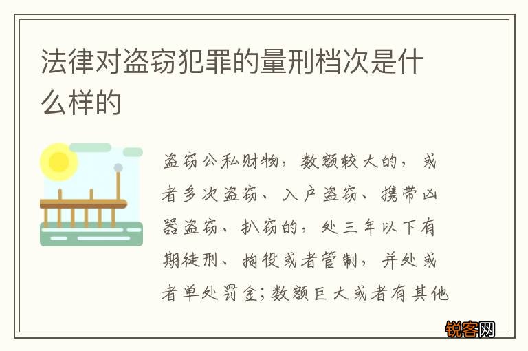 法律对盗窃犯罪的量刑档次是什么样的