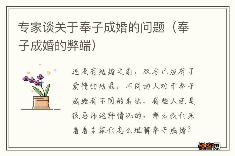 奉子成婚的弊端 专家谈关于奉子成婚的问题