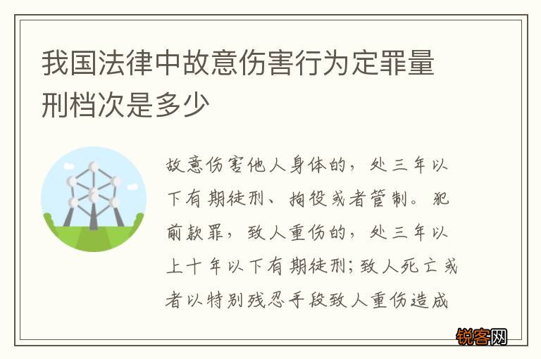 我国法律中故意伤害行为定罪量刑档次是多少