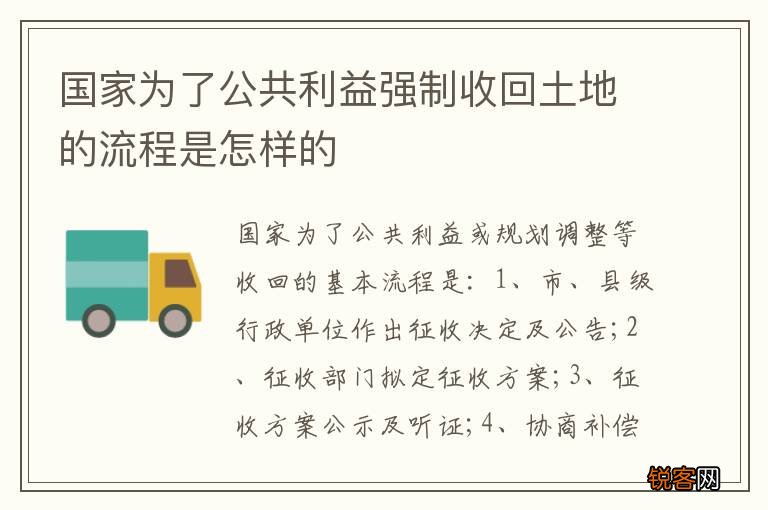 国家为了公共利益强制收回土地的流程是怎样的