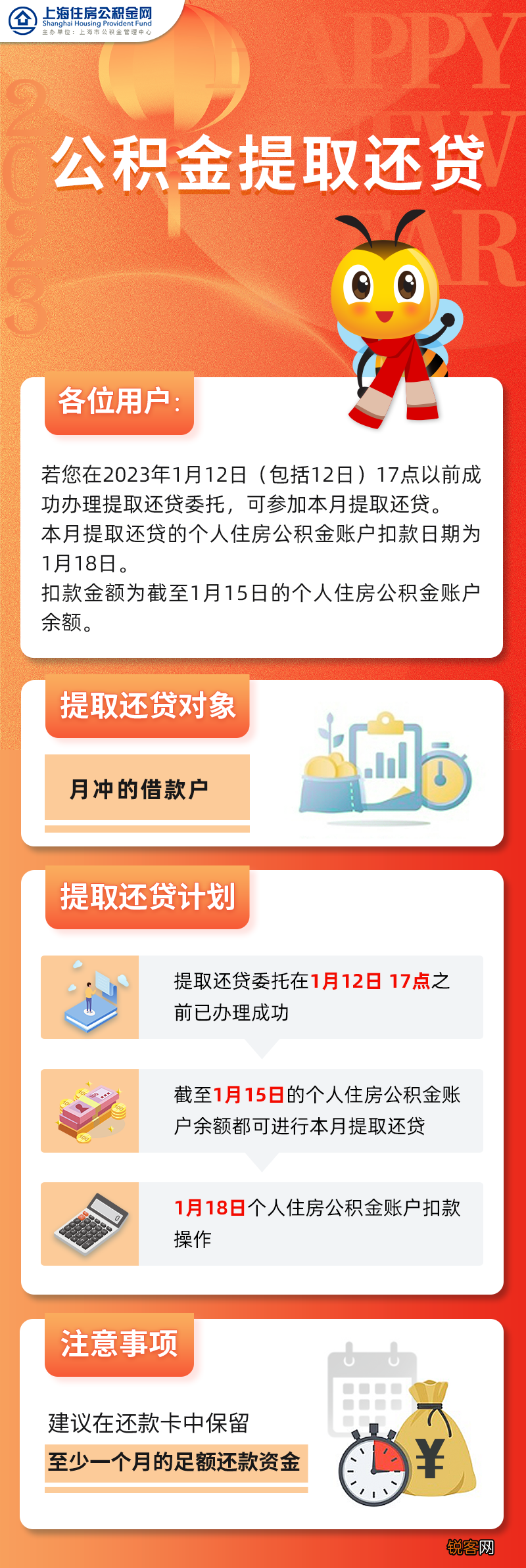 上海：2023年1月公积金提取还贷计划安排