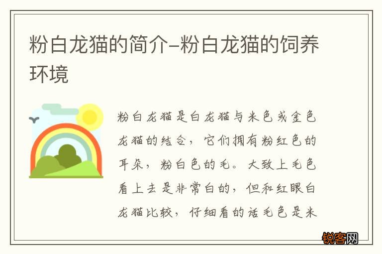 粉白龙猫的简介-粉白龙猫的饲养环境