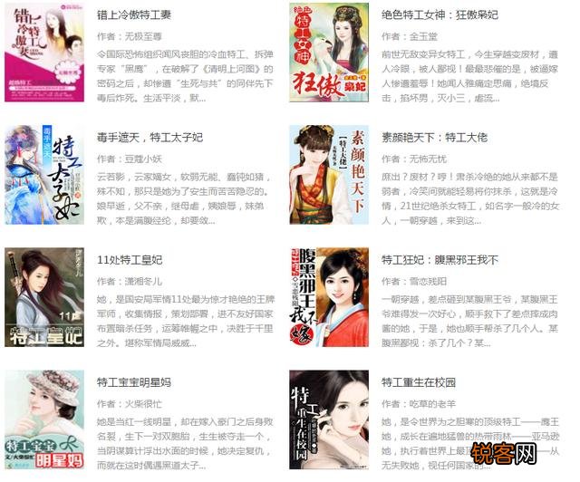 特工类小说哪些好看？