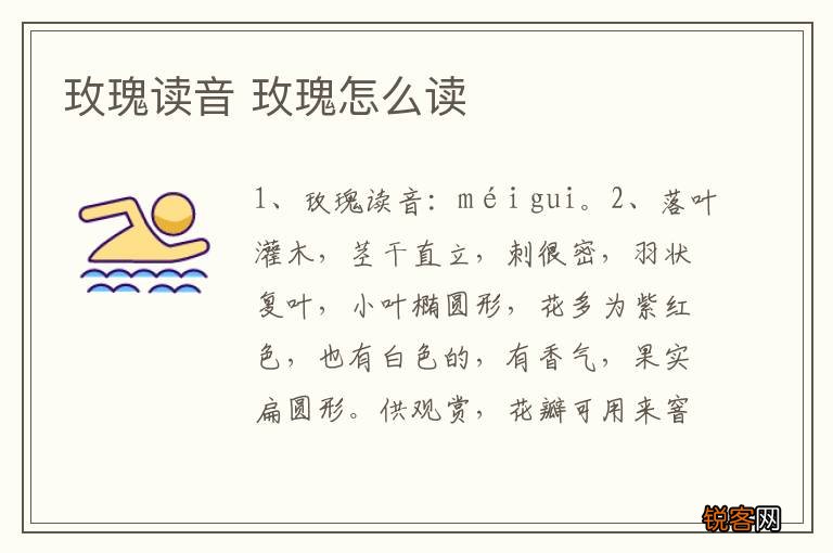 玫瑰读音 玫瑰怎么读