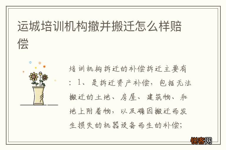 运城培训机构撤并搬迁怎么样赔偿