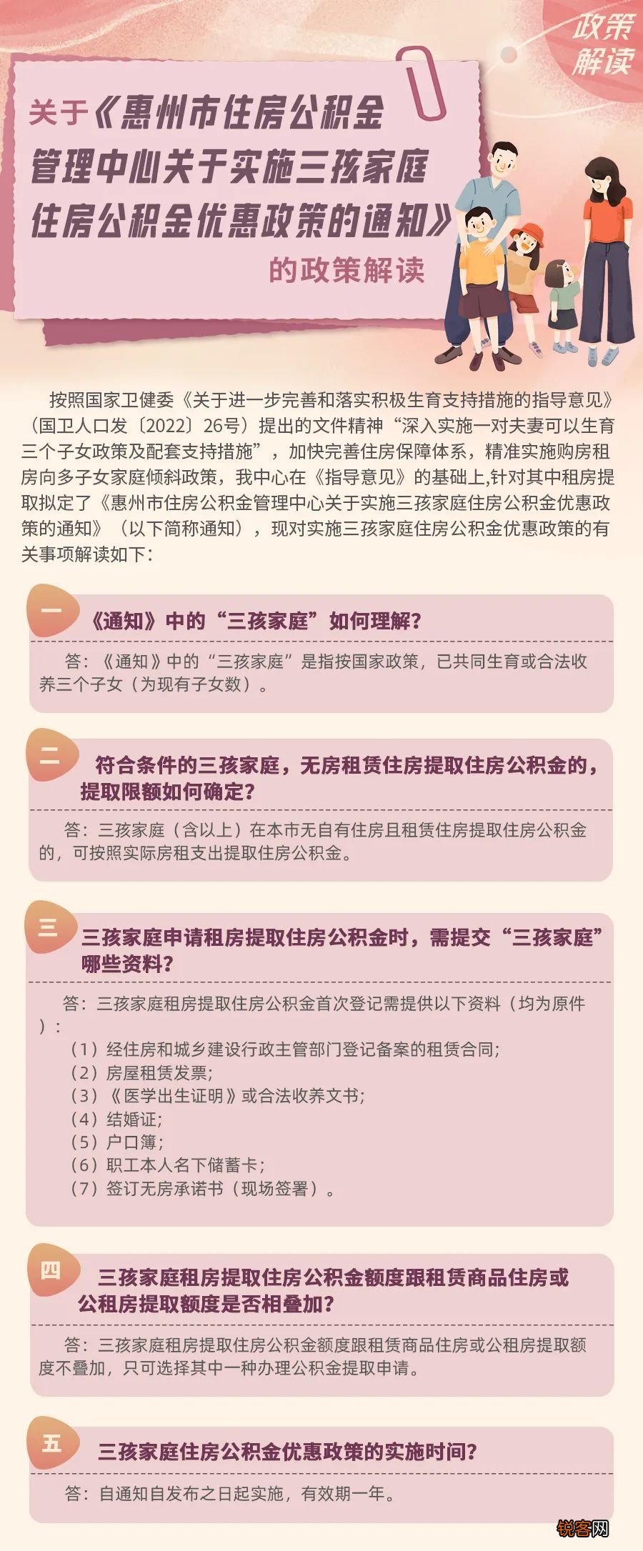一图解读！惠州市实施三孩家庭住房公积金优惠政策