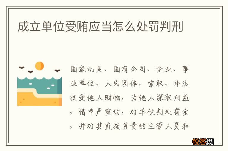 成立单位受贿应当怎么处罚判刑