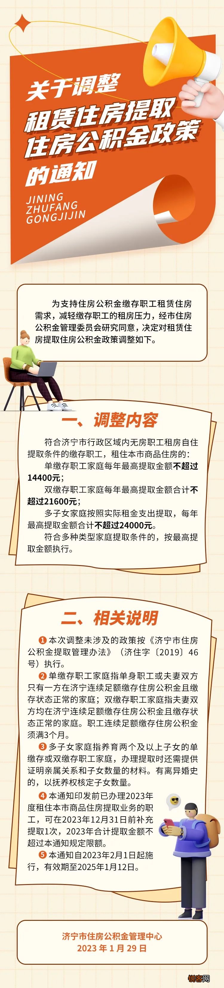 一图读懂！济宁市调整租赁住房提取住房公积金政策