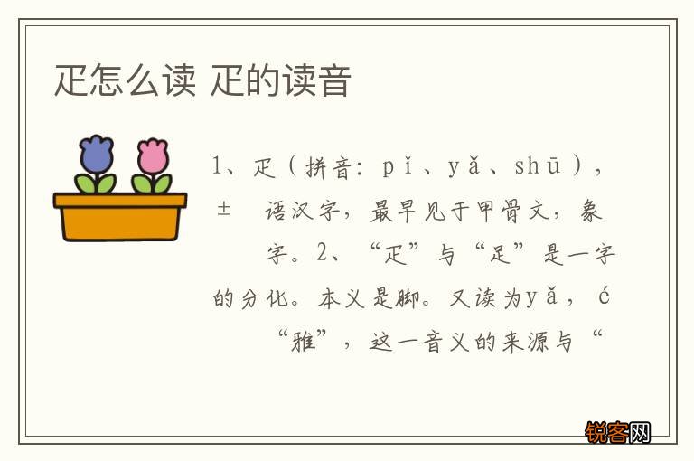 疋怎么读 疋的读音