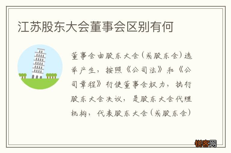江苏股东大会董事会区别有何
