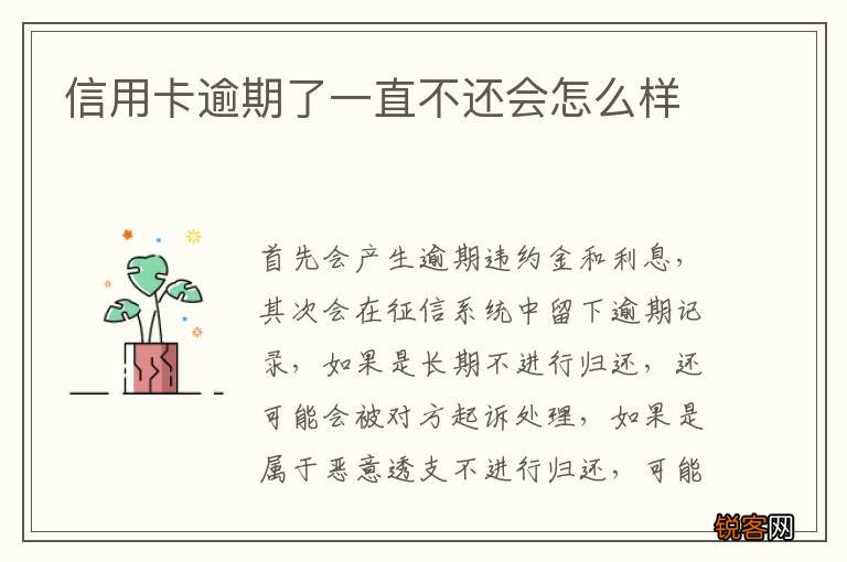 信用卡逾期了一直不还会怎么样