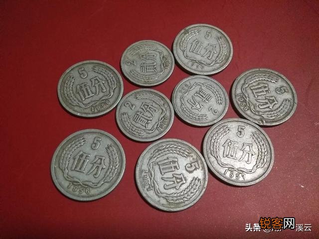 5分硬币,1955年和1956年的现在值多少钱？