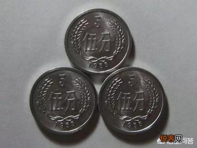 5分硬币,1955年和1956年的现在值多少钱？