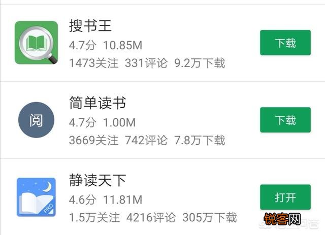 现在哪款app看书软件比较好！读者比较多的很火热的？