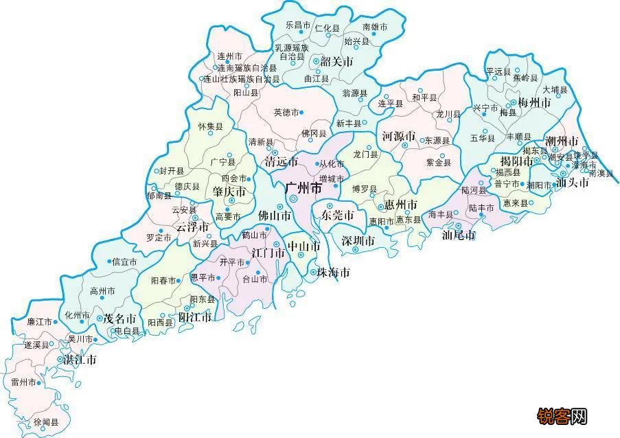 广东管辖有多少个城市 广东的简称是什么