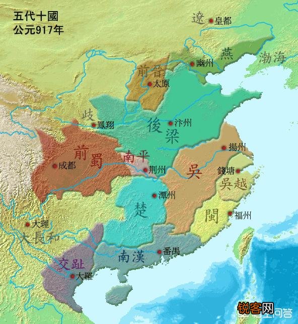 五代十国的更替顺序具体是什么？