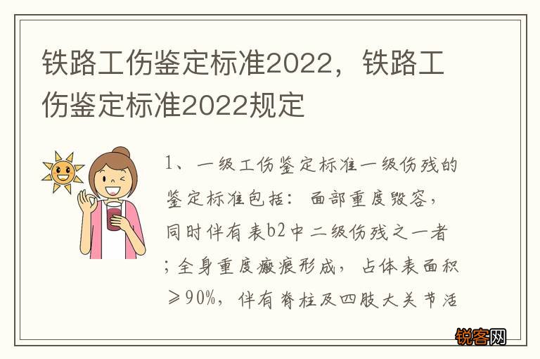铁路工伤鉴定标准2022，铁路工伤鉴定标准2022规定