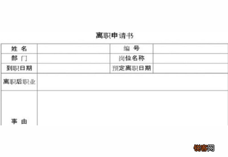 离职申请书员工怎么写