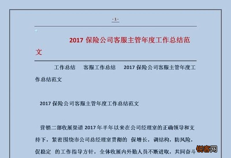公司年度总结报告范文