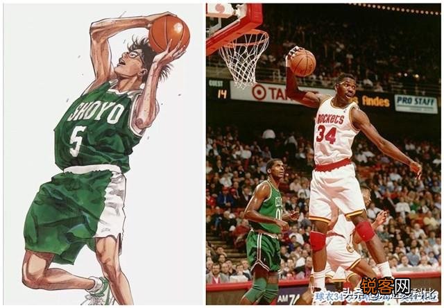 《灌篮高手》人物都是对应着NBA哪些球星的？