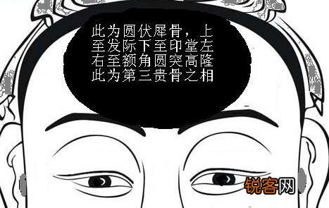 骨相图解：伏犀骨，骨相大全 骨相图解