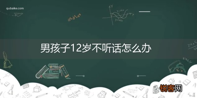 男孩子12岁不听话怎么办