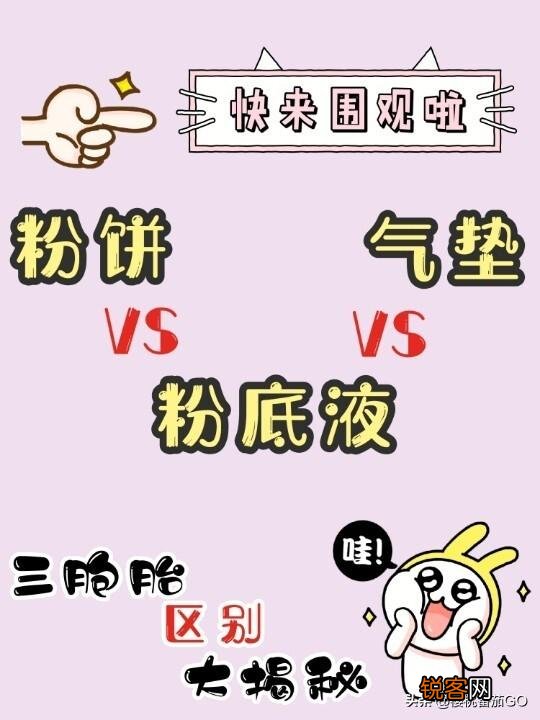 气垫、散粉、粉饼、蜜粉、粉底液都有什么区别？