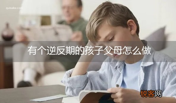 有个逆反期的孩子父母怎么做