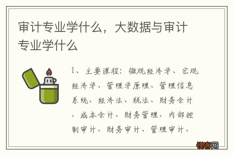 审计专业学什么，大数据与审计专业学什么