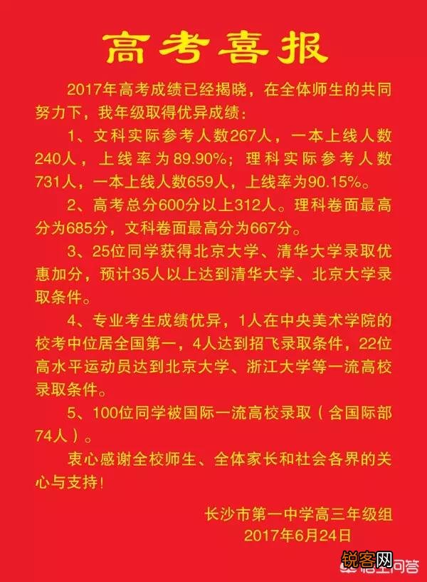湖南省的高中排名怎么样？