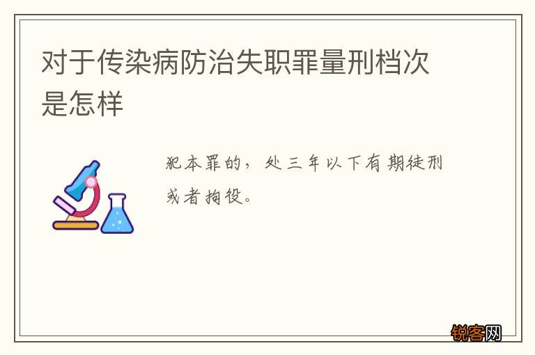 对于传染病防治失职罪量刑档次是怎样