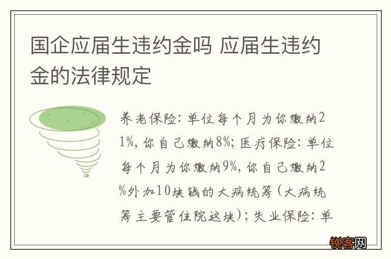 国企应届生违约金吗 应届生违约金的法律规定