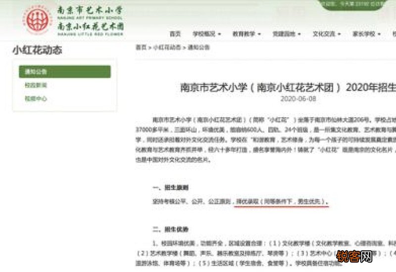 南京艺术小学招生简章 2023南京艺术小学入学条件是什么