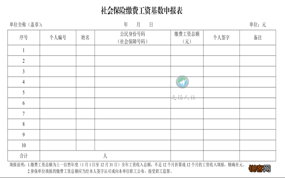 无锡社保缴费基数申报怎么操作？附缴费基数和缴费比例